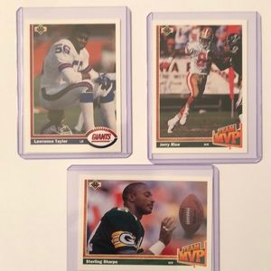 Vintage Lawrence Taylor (LT) +NFL 1991 Upper Deck cards